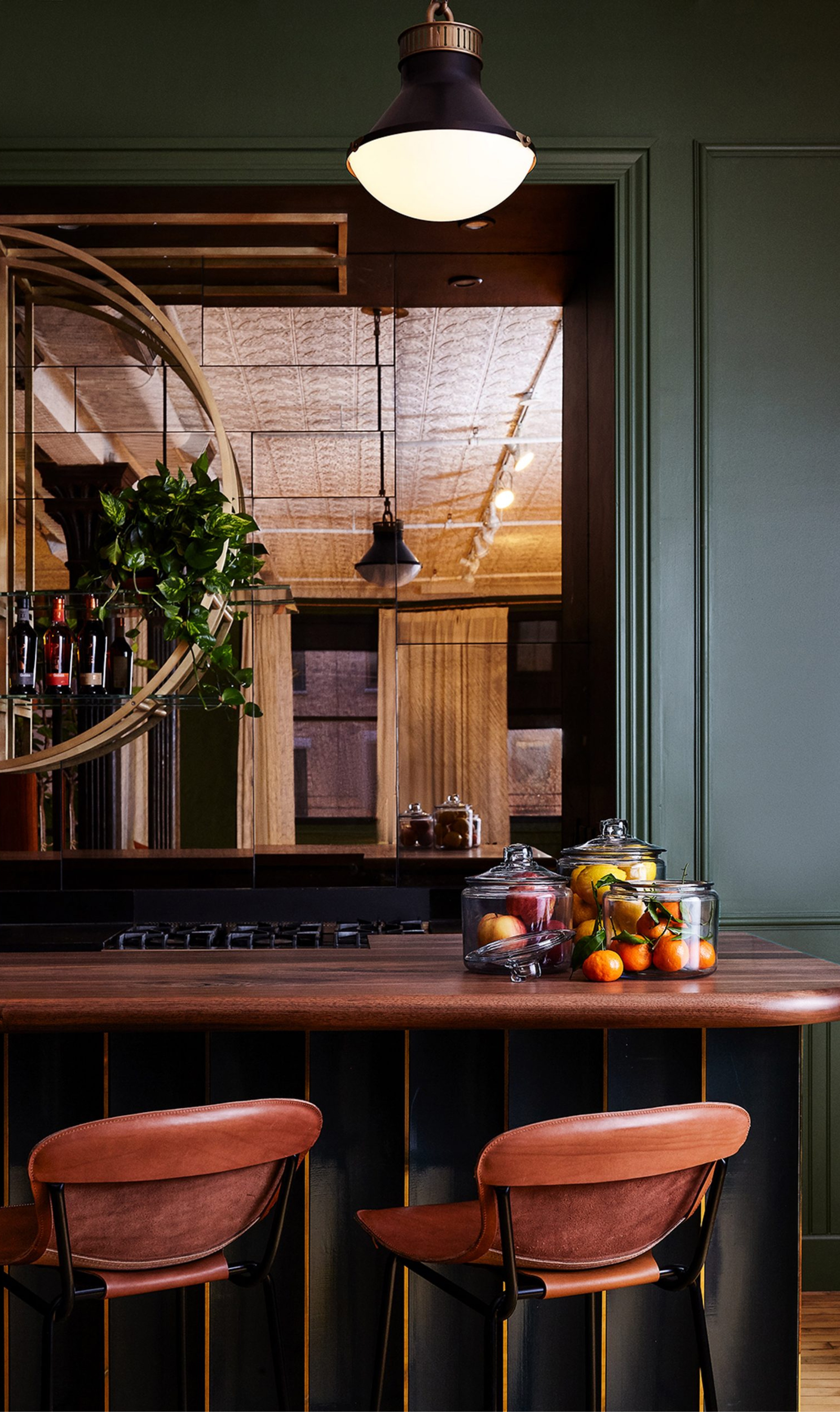 The interior of the bar of a Chief flagship.